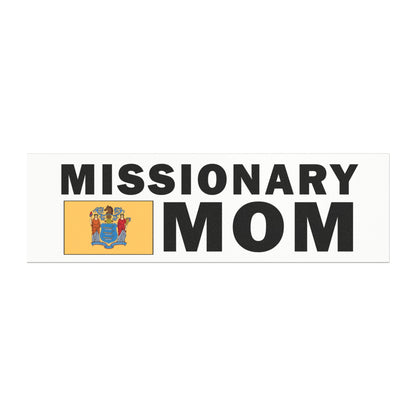 Missionary MOM Flag of New Jersey Magnetic Bumper Sticker