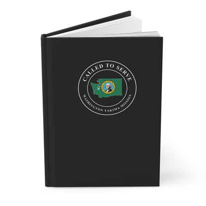 Washington Yakima Mission Flag Map Called to Serve Black Hardcover Journal Matte
