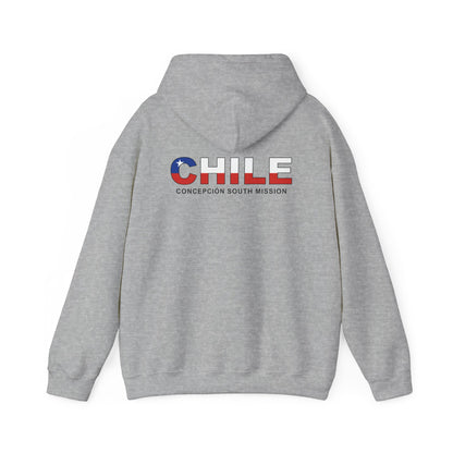 Chile Concepcion South Mission Flag Title Back Hoodie