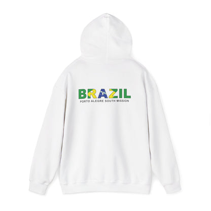 Brazil Porto Alegre South Mission Flag Title Back Hoodie