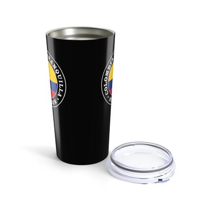 Colombia Barranquilla Mission Flag Logo Tumbler 20oz Black