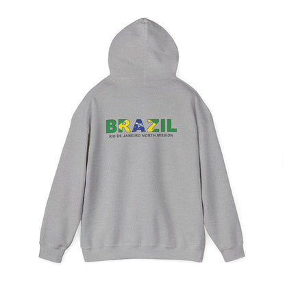 Brazil Rio de Janeiro North Mission Flag Title Back Hoodie