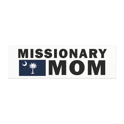 Missionary MOM Flag of South Carolina Magnetic Bumper Sticker