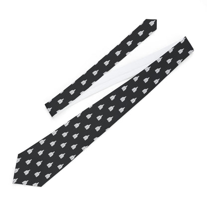 Logan Utah Temple Patterned Neck Tie for Elders (Black)