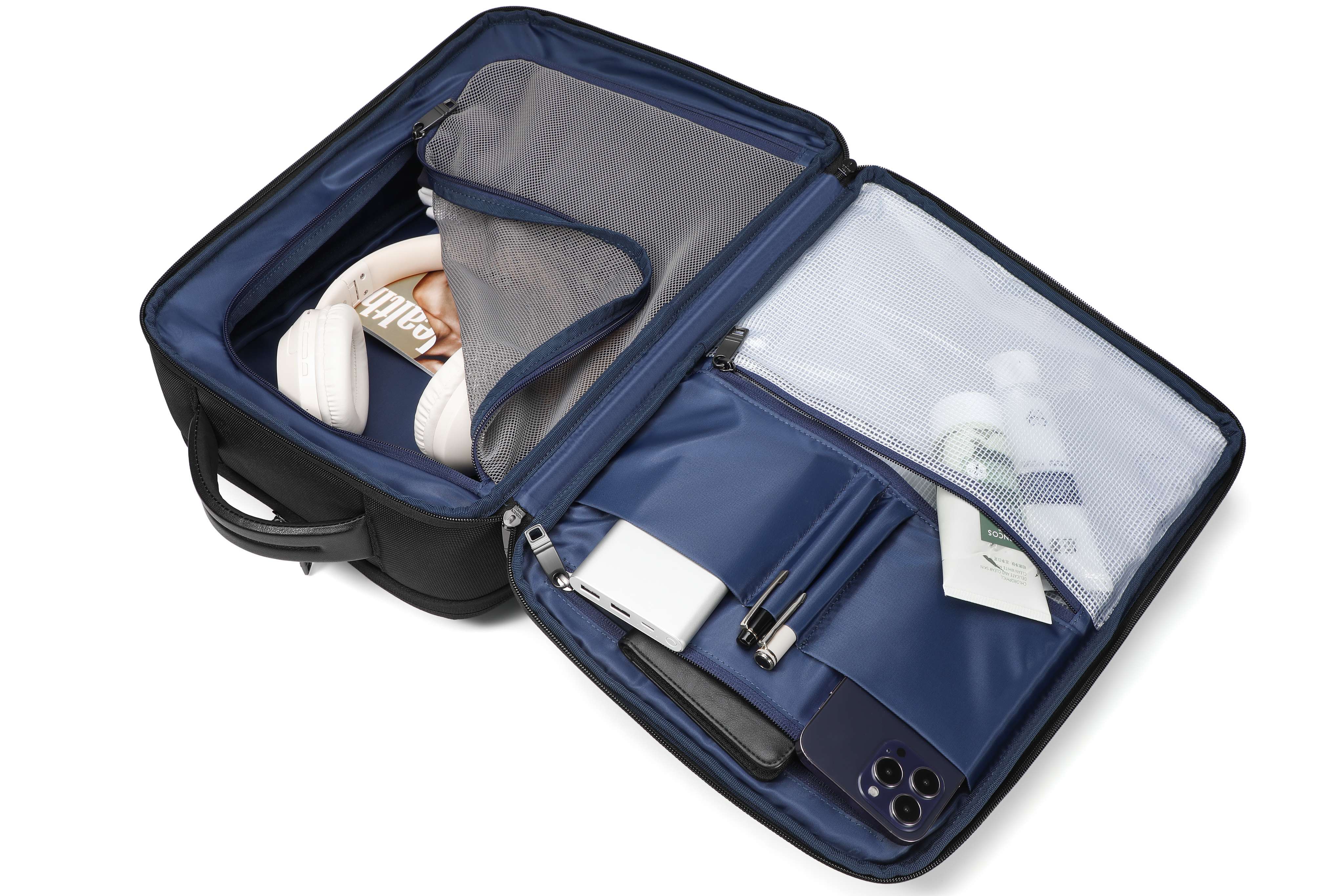 Pro Travel Vegan Backpack 306 - Semi-Expandable w/ Pouch