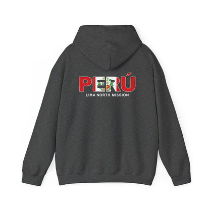 Peru Lima North Mission Flag Title Back Hoodie