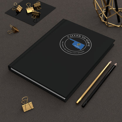 Oklahoma Oklahoma City Mission Flag Map Called to Serve Black Hardcover Journal Matte