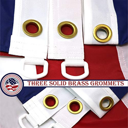 G128 American Flag Nylon Embroidered 6x10 Ft