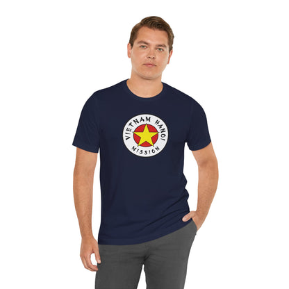 Vietnam Hanoi Mission Flag Logo (White Border) T-shirt