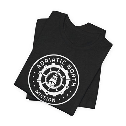 Adriatic North Mission Circular Monochrome Logo T-Shirt - Mission Wishlist - LDS Missionary Gift Store