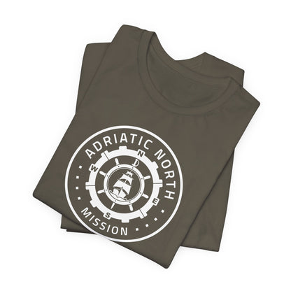 Adriatic North Mission Circular Monochrome Logo T-Shirt - Mission Wishlist - LDS Missionary Gift Store