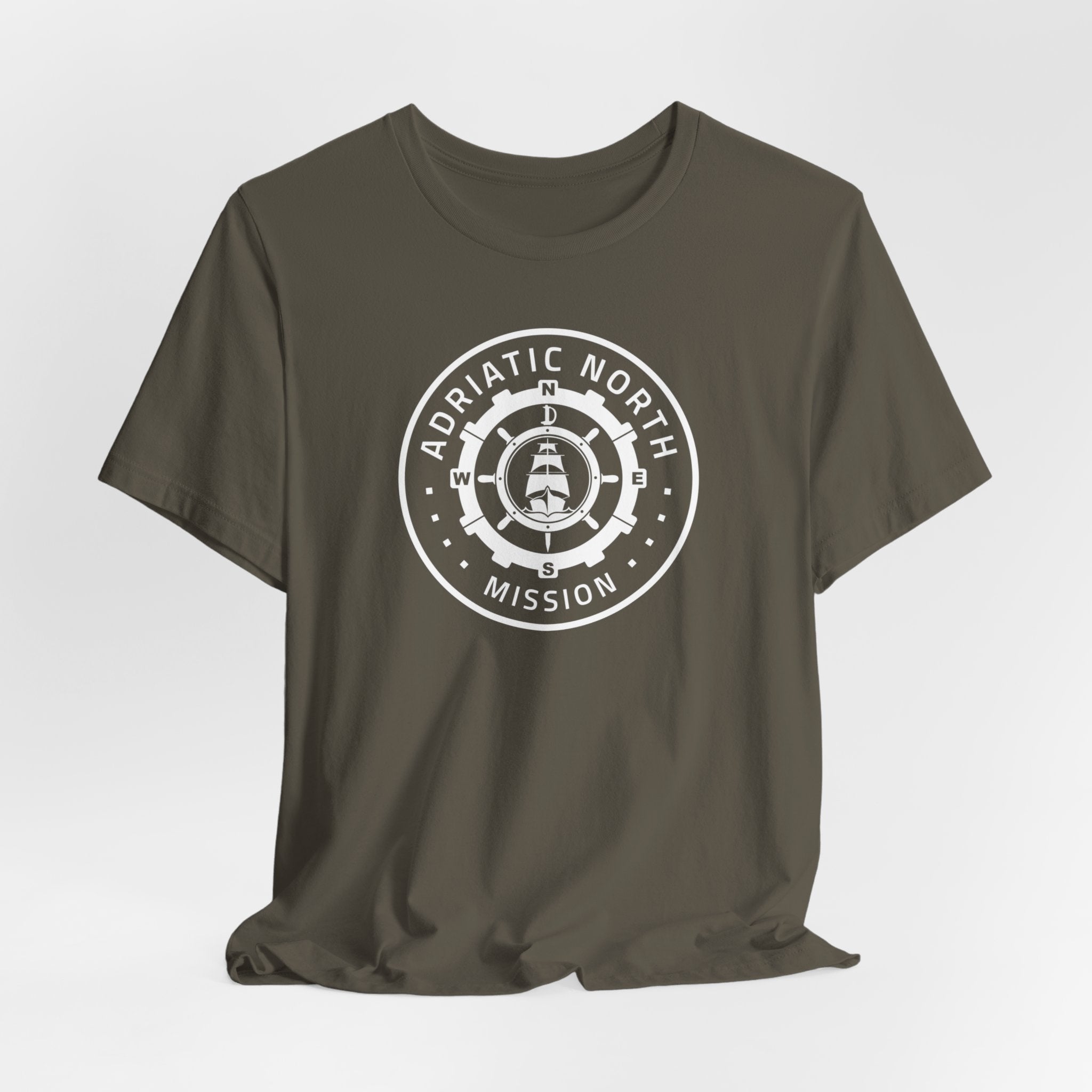 Adriatic North Mission Circular Monochrome Logo T-Shirt - Mission Wishlist - LDS Missionary Gift Store