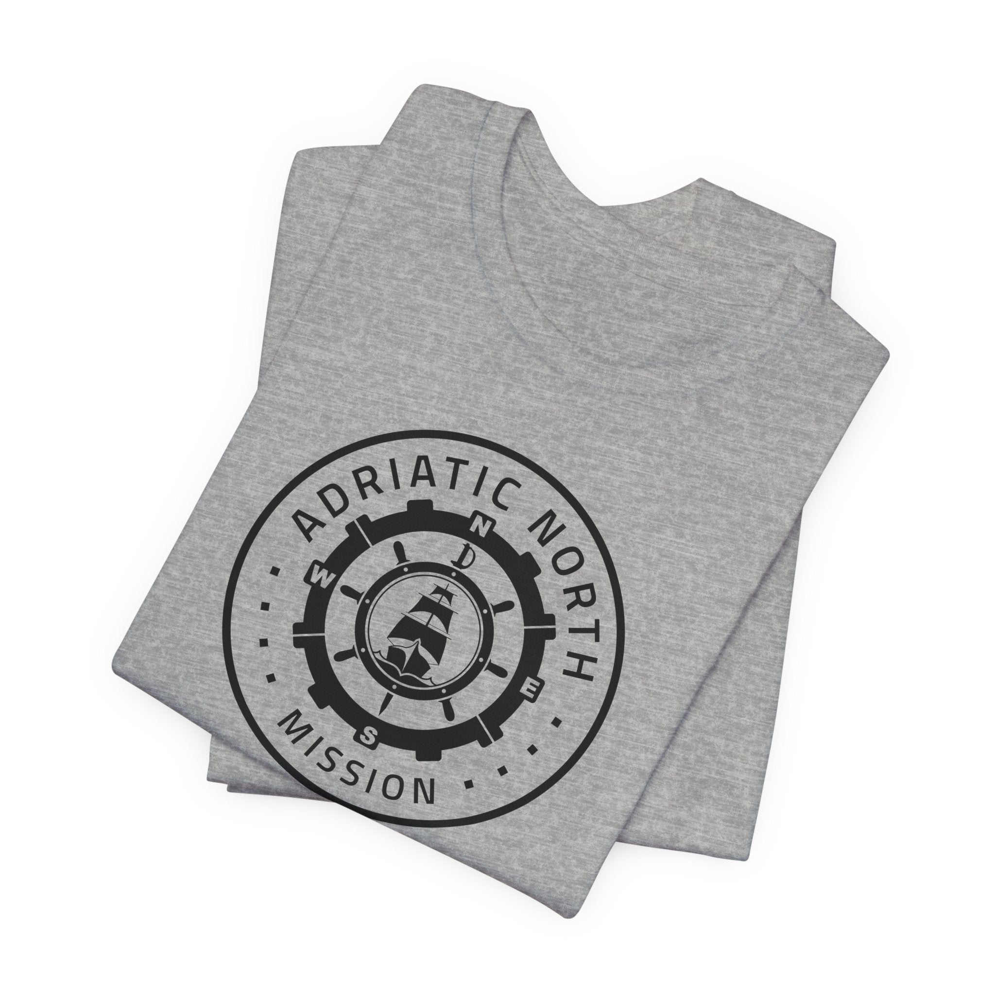 Adriatic North Mission Circular Monochrome Logo T-Shirt - Mission Wishlist - LDS Missionary Gift Store
