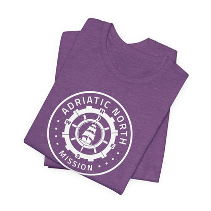 Adriatic North Mission Circular Monochrome Logo T-Shirt - Mission Wishlist - LDS Missionary Gift Store