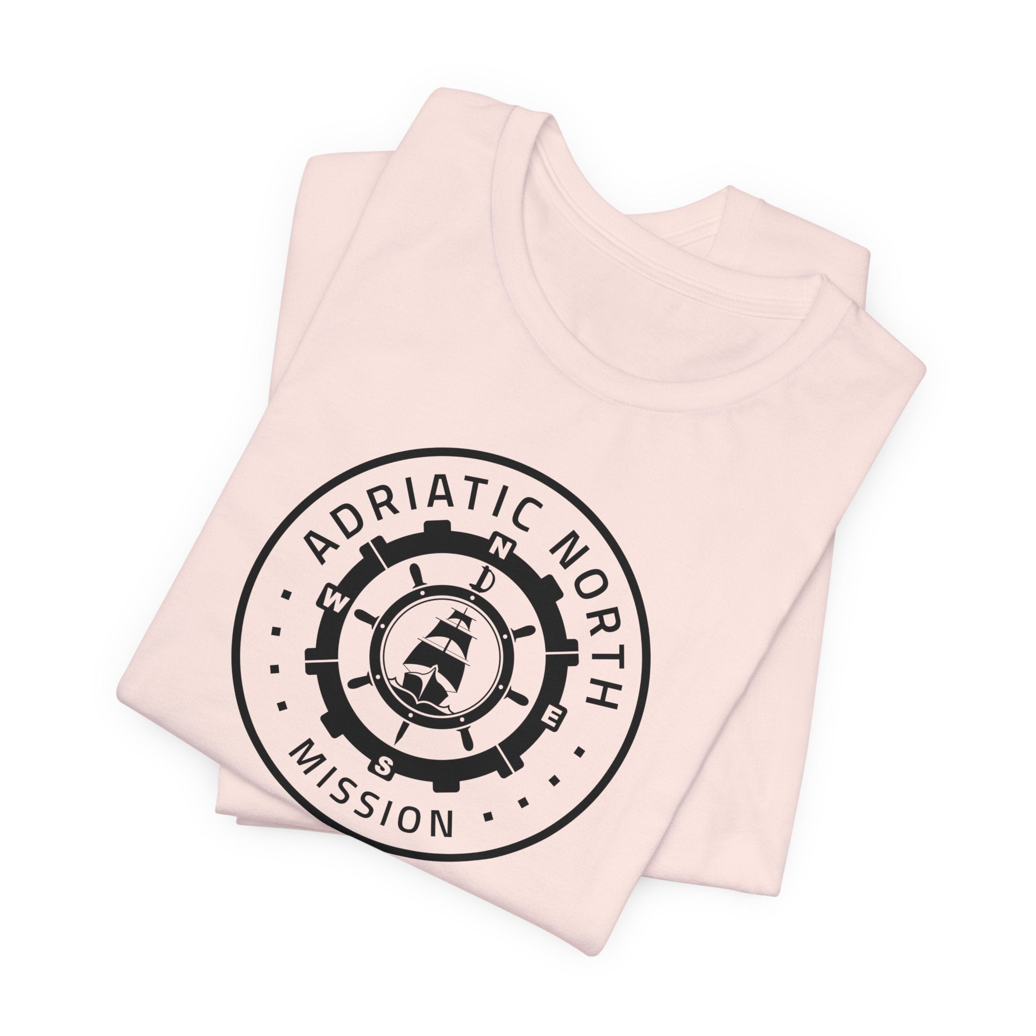 Adriatic North Mission Circular Monochrome Logo T-Shirt - Mission Wishlist - LDS Missionary Gift Store