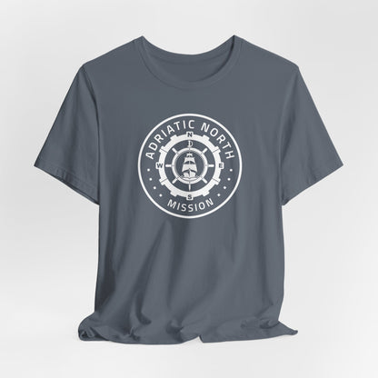Adriatic North Mission Circular Monochrome Logo T-Shirt - Mission Wishlist - LDS Missionary Gift Store