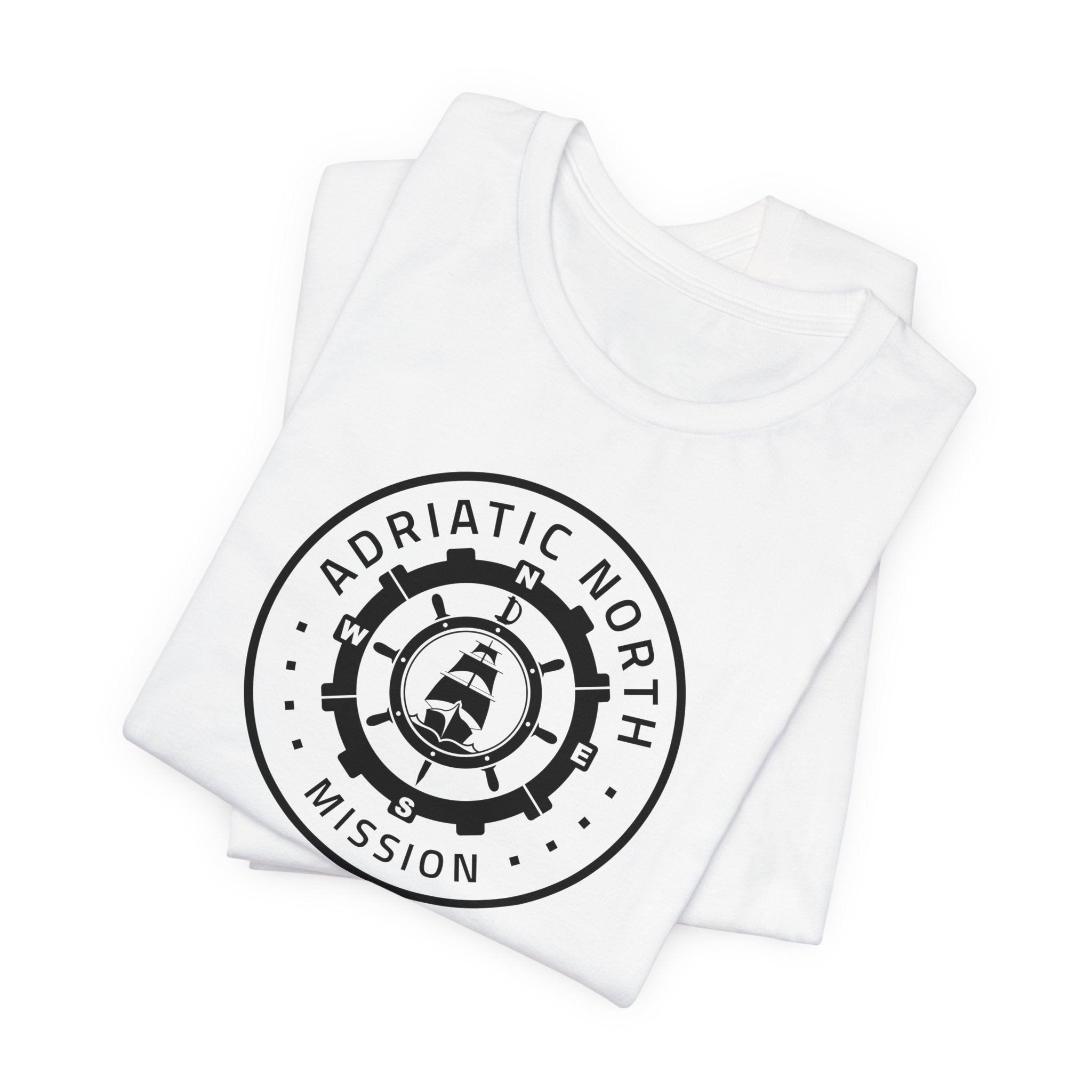 Adriatic North Mission Circular Monochrome Logo T-Shirt - Mission Wishlist - LDS Missionary Gift Store