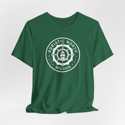 Adriatic North Mission Circular Monochrome Logo T-Shirt - Mission Wishlist - LDS Missionary Gift Store