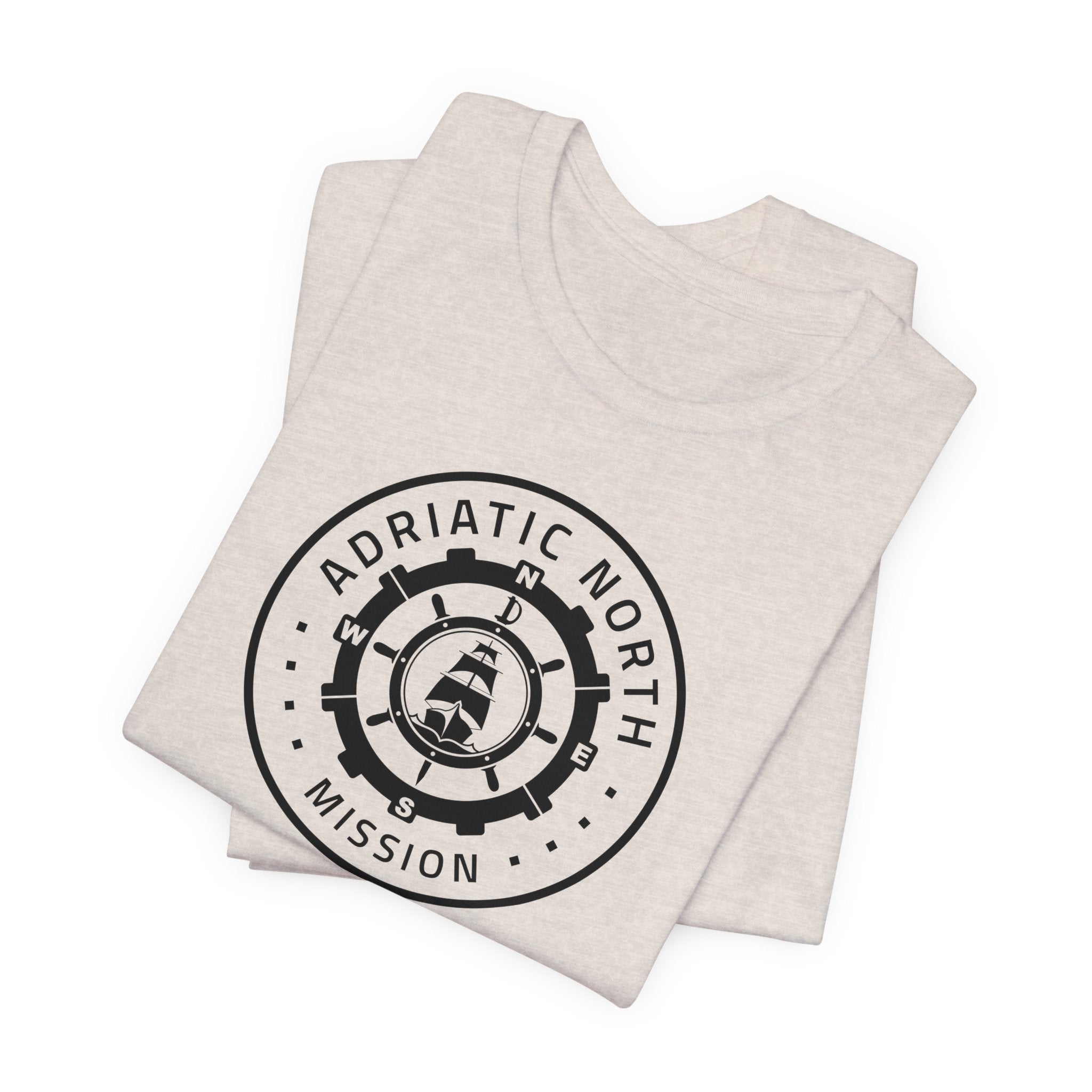 Adriatic North Mission Circular Monochrome Logo T-Shirt - Mission Wishlist - LDS Missionary Gift Store