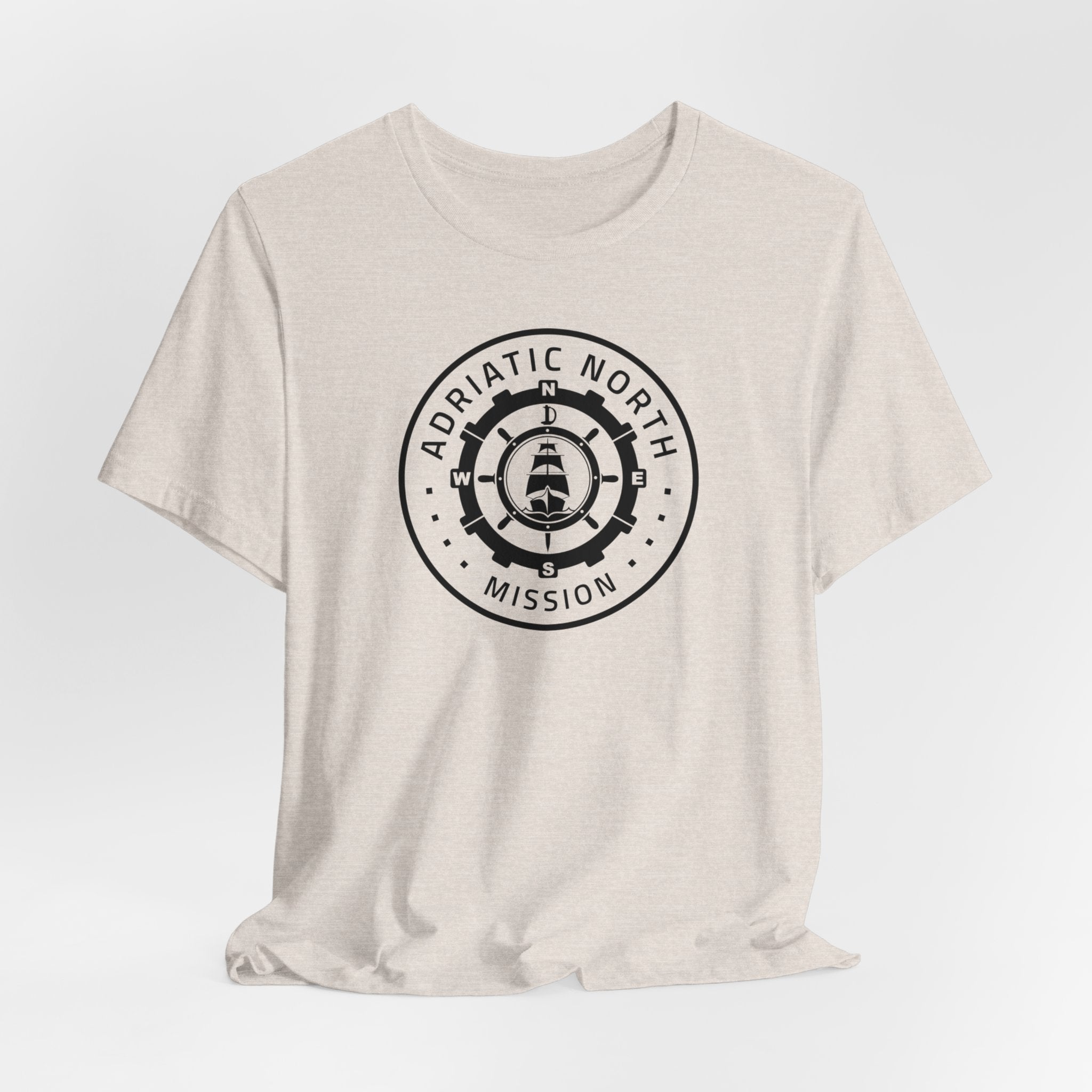 Adriatic North Mission Circular Monochrome Logo T-Shirt - Mission Wishlist - LDS Missionary Gift Store
