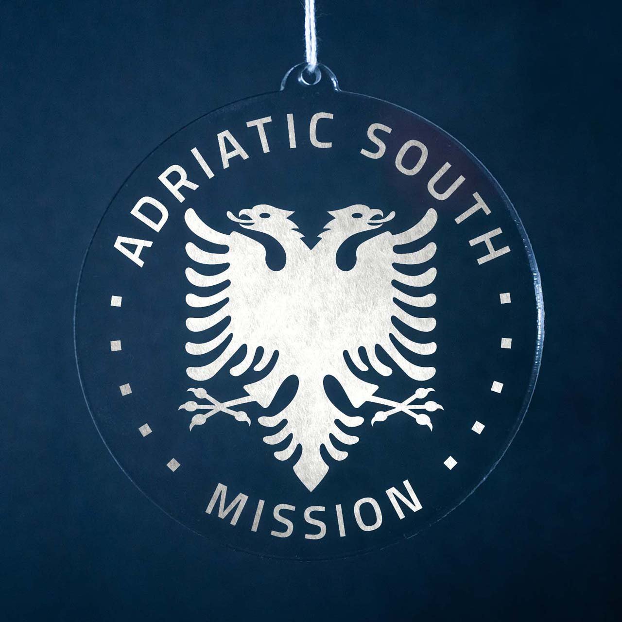 Adriatic South Mission (Tirana) Christmas Ornament - Latter-Day Saint LDS Missionary Gift - Book of Mormon