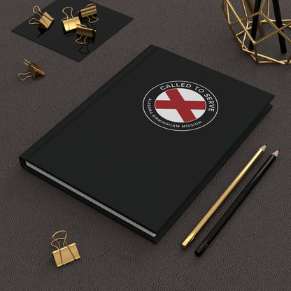 Alabama Birmingham Mission Circle Flag Called to Serve Black Hardcover Journal Matte - Latter-Day Saint LDS Missionary Gift - Book of Mormon