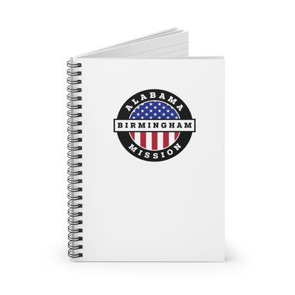 Alabama Birmingham Mission Circular Flag Spiral Notebook - Latter-Day Saint LDS Missionary Gift - Book of Mormon