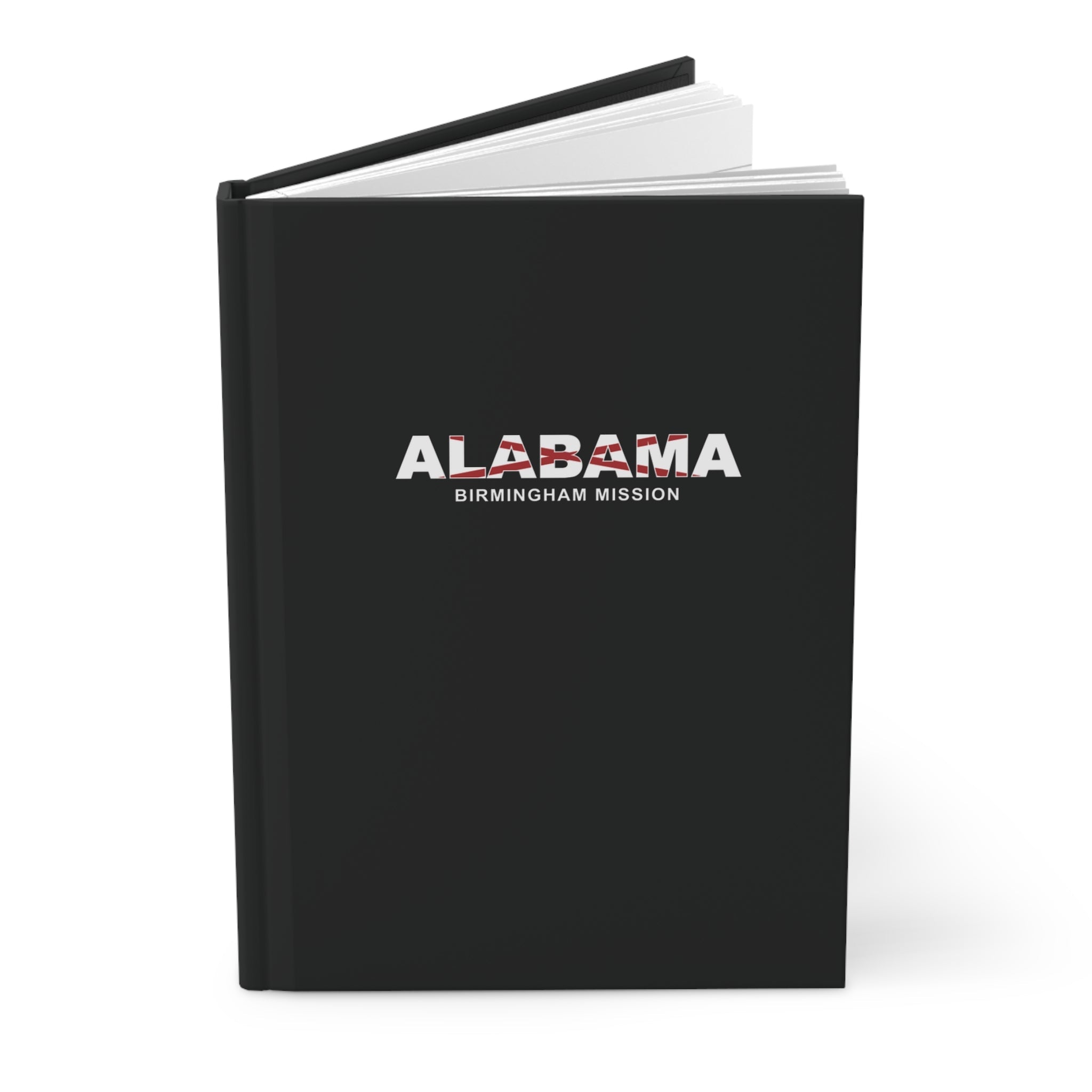 Alabama Birmingham Mission Flag Title Black Hardcover Journal Matte - Latter-Day Saint LDS Missionary Gift - Book of Mormon