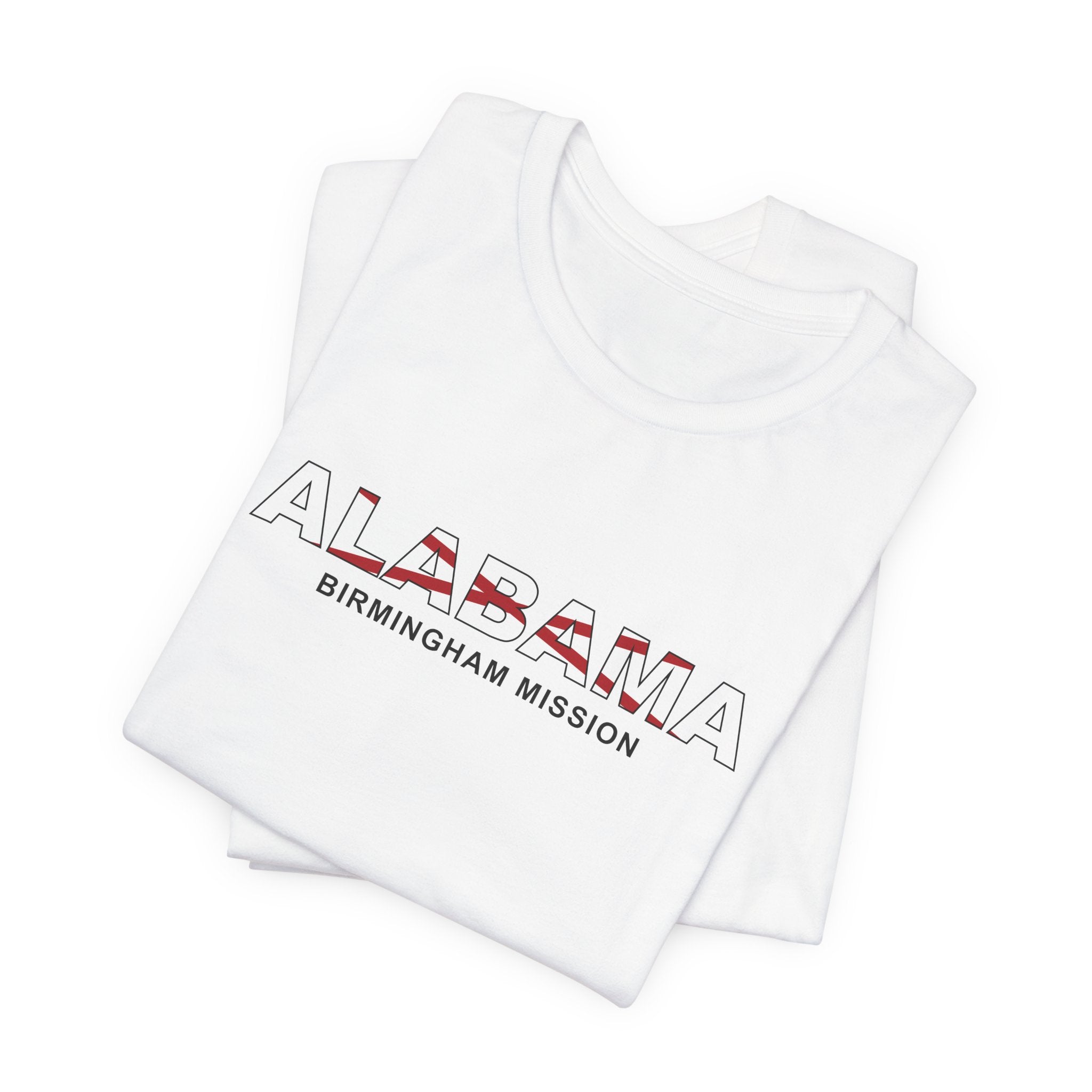 Alabama Birmingham Mission Flag Title T-shirt - Latter-Day Saint LDS Missionary Gift - Book of Mormon