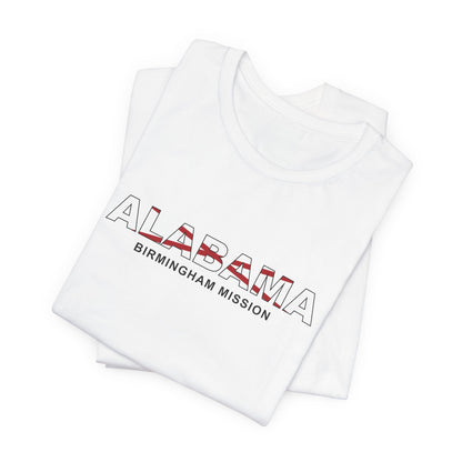 Alabama Birmingham Mission Flag Title T-shirt - Latter-Day Saint LDS Missionary Gift - Book of Mormon