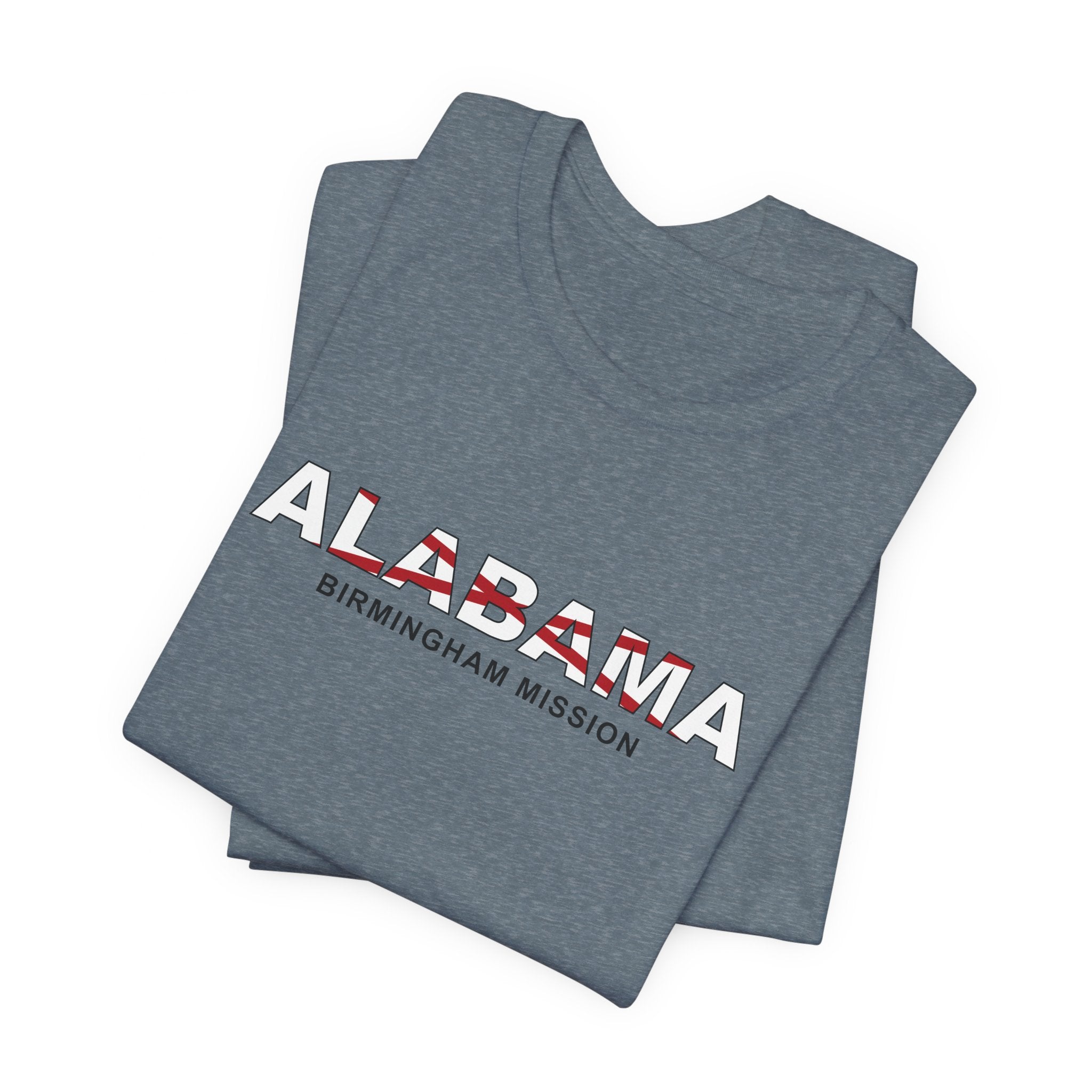 Alabama Birmingham Mission Flag Title T-shirt - Latter-Day Saint LDS Missionary Gift - Book of Mormon