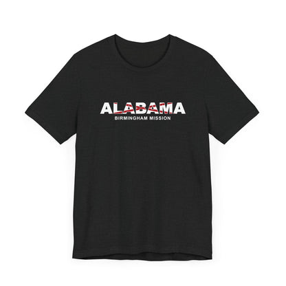 Alabama Birmingham Mission Flag Title T-shirt - Latter-Day Saint LDS Missionary Gift - Book of Mormon