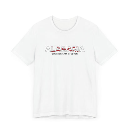 Alabama Birmingham Mission Flag Title T-shirt - Latter-Day Saint LDS Missionary Gift - Book of Mormon