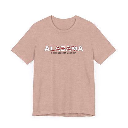 Alabama Birmingham Mission Flag Title T-shirt - Latter-Day Saint LDS Missionary Gift - Book of Mormon