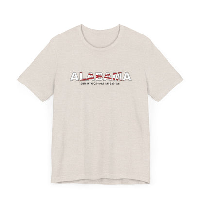 Alabama Birmingham Mission Flag Title T-shirt - Latter-Day Saint LDS Missionary Gift - Book of Mormon