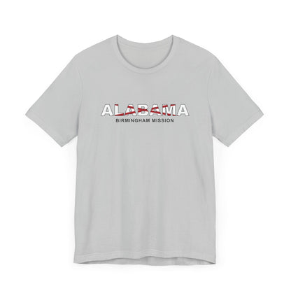 Alabama Birmingham Mission Flag Title T-shirt - Latter-Day Saint LDS Missionary Gift - Book of Mormon