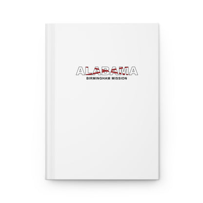 Alabama Birmingham Mission Flag Title White Hardcover Journal Matte - Latter-Day Saint LDS Missionary Gift - Book of Mormon