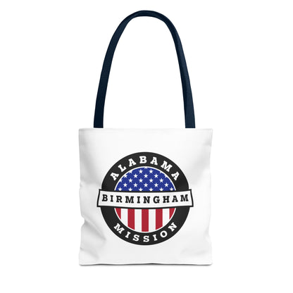 Alabama Birmingham Mission Flag Tote Bag White - Latter-Day Saint LDS Missionary Gift - Book of Mormon