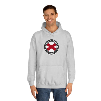 Alabama Birmingham Mission State Flag Logo (Black Border) College Hoodie - Latter-Day Saint LDS Missionary Gift - Book of Mormon