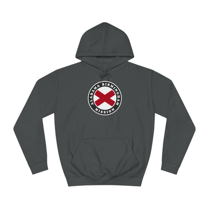 Alabama Birmingham Mission State Flag Logo (Black Border) College Hoodie - Latter-Day Saint LDS Missionary Gift - Book of Mormon