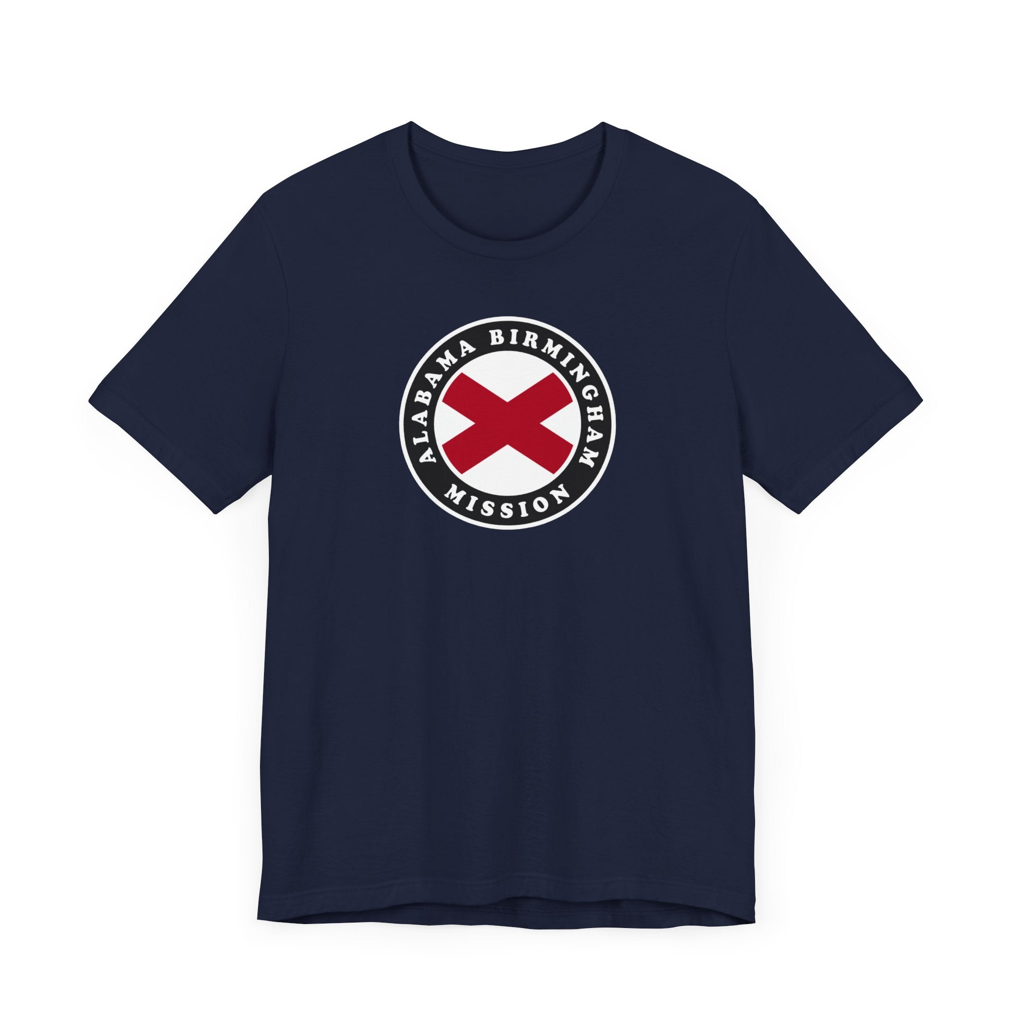 Alabama Birmingham Mission State Flag Logo (Black Border) T-shirt - Latter-Day Saint LDS Missionary Gift - Book of Mormon