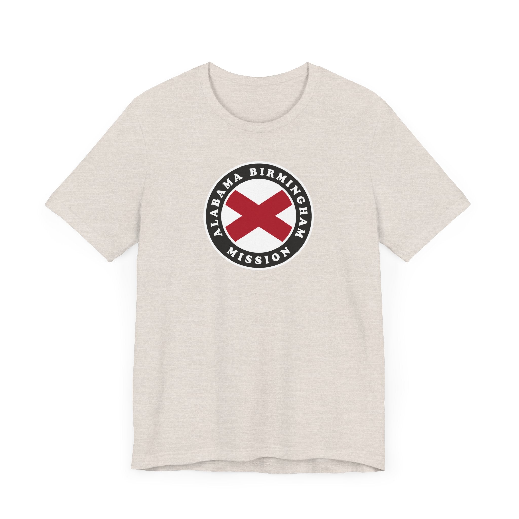 Alabama Birmingham Mission State Flag Logo (Black Border) T-shirt - Latter-Day Saint LDS Missionary Gift - Book of Mormon