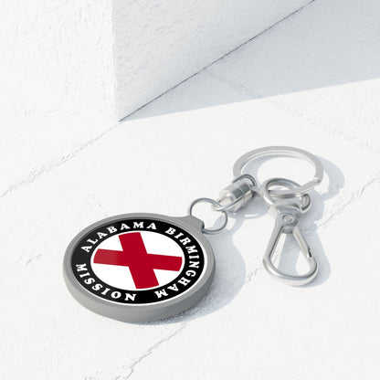 Alabama Birmingham Mission State Flag Logo Key Tag - Latter-Day Saint LDS Missionary Gift - Book of Mormon