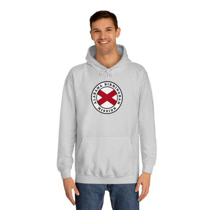 Alabama Birmingham Mission State Flag Logo (White Border) College Hoodie - Latter-Day Saint LDS Missionary Gift - Book of Mormon