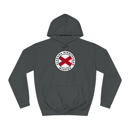 Alabama Birmingham Mission State Flag Logo (White Border) College Hoodie - Latter-Day Saint LDS Missionary Gift - Book of Mormon