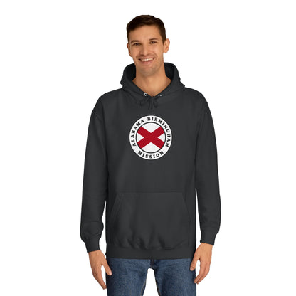 Alabama Birmingham Mission State Flag Logo (White Border) College Hoodie - Latter-Day Saint LDS Missionary Gift - Book of Mormon