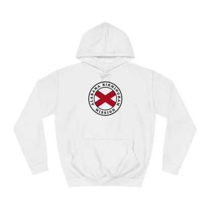 Alabama Birmingham Mission State Flag Logo (White Border) College Hoodie - Latter-Day Saint LDS Missionary Gift - Book of Mormon