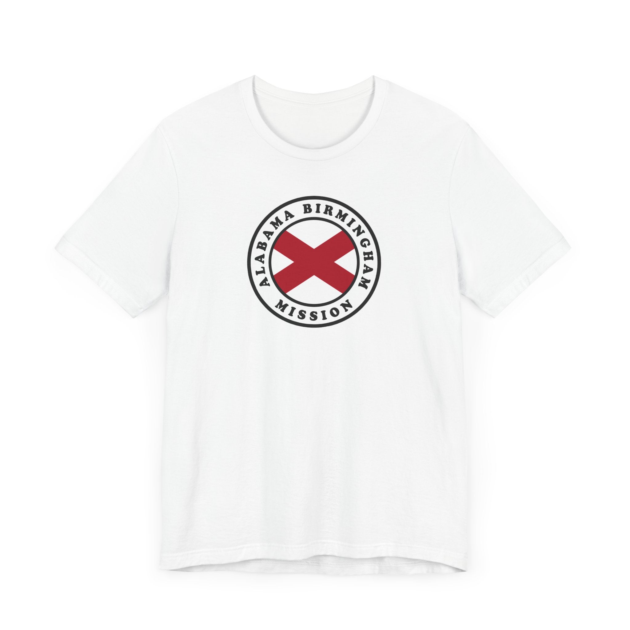 Alabama Birmingham Mission State Flag Logo (White Border) T-shirt - Latter-Day Saint LDS Missionary Gift - Book of Mormon