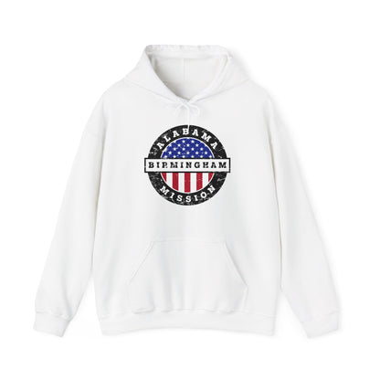 Alabama Birmingham Mission Vintage Circular USA Flag Hoodie - Latter-Day Saint LDS Missionary Gift - Book of Mormon