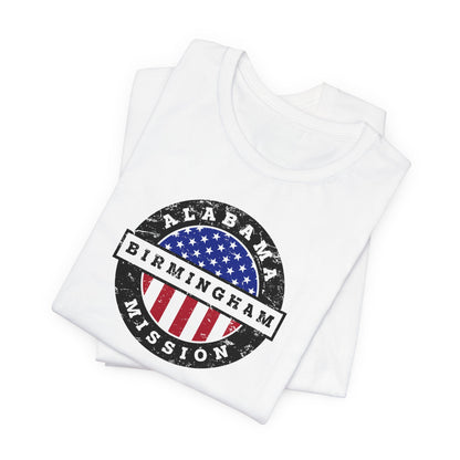Alabama Birmingham Mission Vintage Circular USA Flag T-Shirt - Latter-Day Saint LDS Missionary Gift - Book of Mormon
